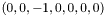 $(0, 0, -1, 0, 0, 0, 0)$